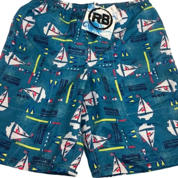 RUGGED BEAR NWT BOYS SWIMSUIT BATHING SUIT SUMMER BEACH POOL NEW SHORTS SIZE 10 - Picture 3 of 6